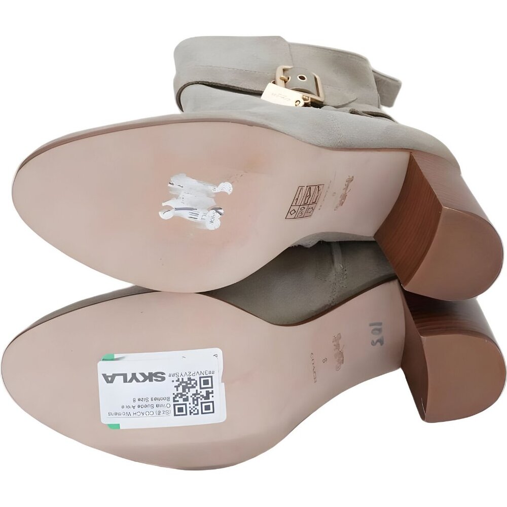 COACH Olivia Suede Ankle Booties for Women - Size 8 - Picture 6 of 6